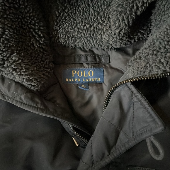 Polo Ralph Lauren Faux Fur-Trimmed Nylon-Shell Down Bomber Jacket - Picture 2 of 6